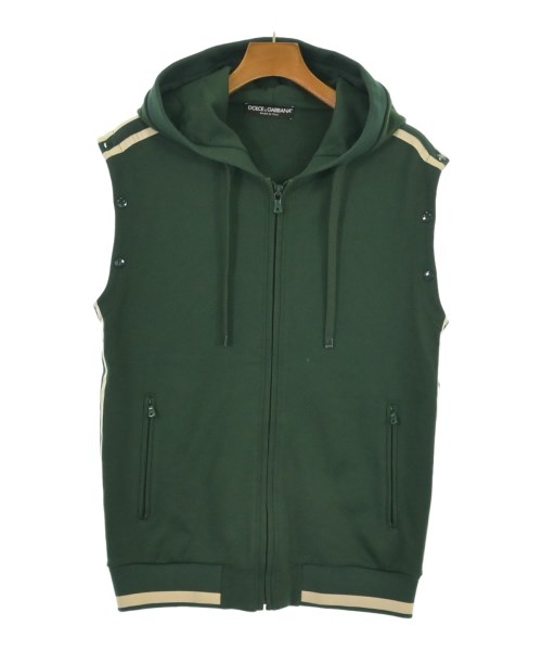 DOLCE&GABBANA（ドルチェアンドガッバーナ）パーカー 緑 サイズ:44(S位) メンズ/2200609980484