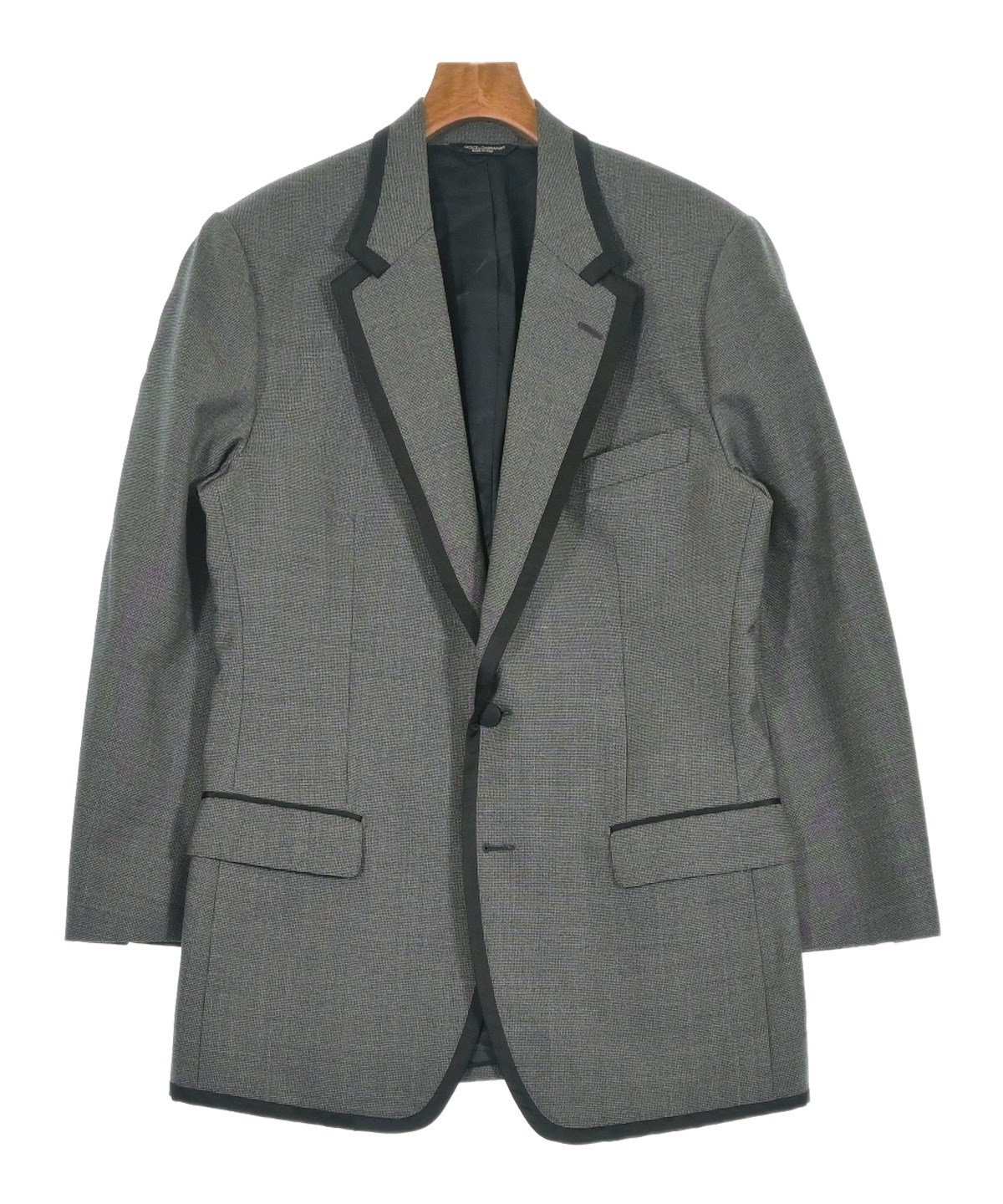 【ドルチェアンドガッバーナ】テーラードジャケット リネン100%　グレー　50 ドルチェアンドガッバーナ】テーラードジャケット リネン100% グレー