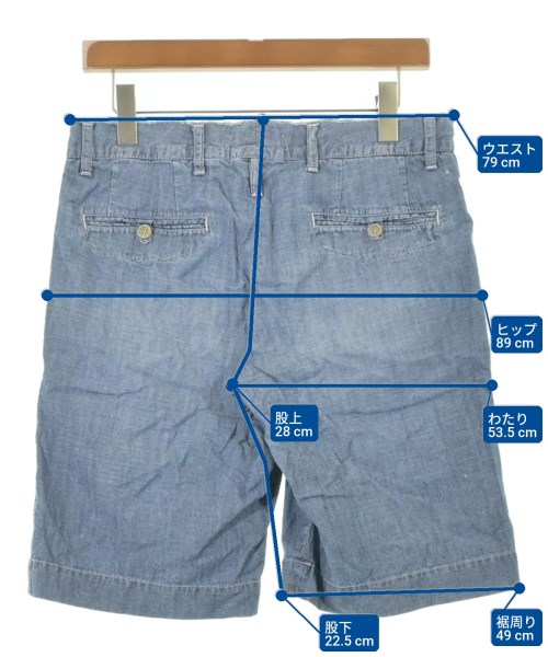DOLCE&GABBANA（ドルチェアンドガッバーナ）ショートパンツ 青 サイズ:44(S位) メンズ/2200606751063