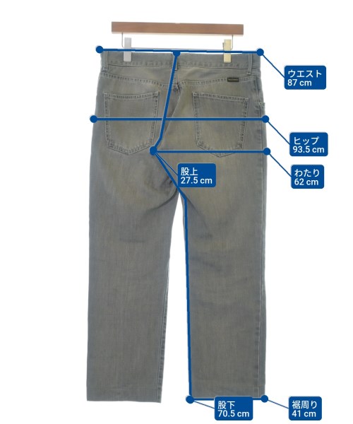 DOLCE&GABBANA（ドルチェアンドガッバーナ）デニムパンツ グレー サイズ:48(L位) メンズ/2200673320025