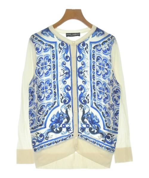 DOLCE&GABBANA(ドルチェアンドガッバーナ)カーディガン 白 サイズ:44(L位)/2200673645029