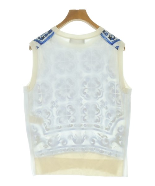 DOLCE&GABBANA（ドルチェアンドガッバーナ）ベスト 白 サイズ:44(L位) レディース/2200673645036