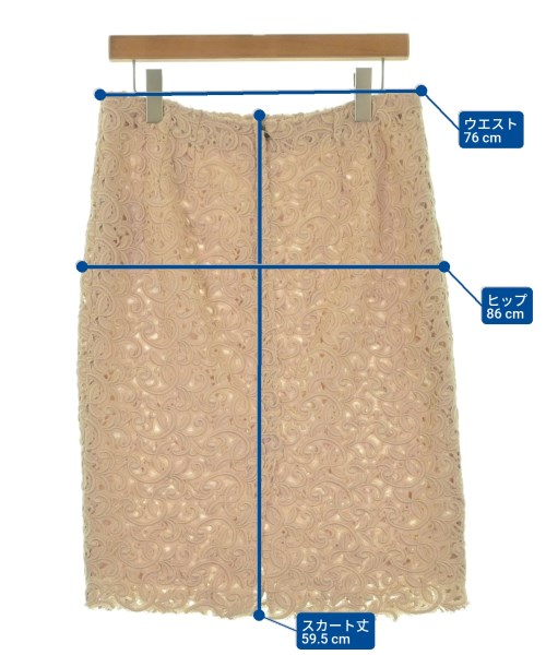 DOLCE&GABBANA（ドルチェアンドガッバーナ）ひざ丈スカート ピンク サイズ:44(L位) レディース/2200673645043