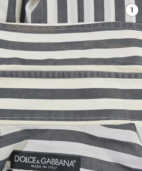 DOLCE&GABBANA（ドルチェアンドガッバーナ）カジュアルシャツ 白 サイズ:39(M位) メンズ/2200675017046