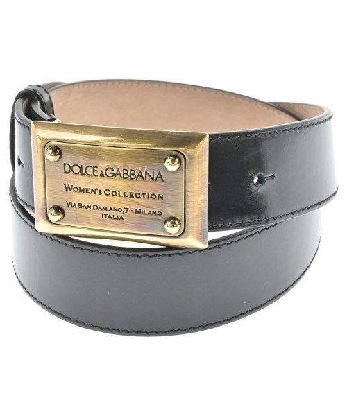 DOLCE&GABBANA(ドルチェアンドガッバーナ)ベルト 黒 サイズ:-/2200674321526