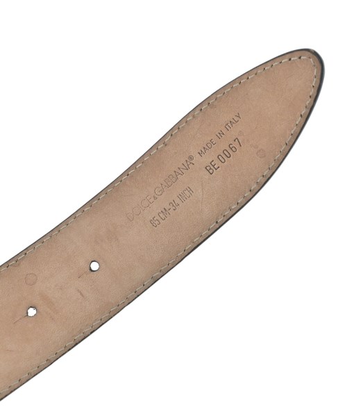 DOLCE&GABBANA（ドルチェアンドガッバーナ）ベルト 黒 サイズ:- メンズ/2200674321526