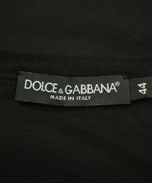 DOLCE&GABBANA（ドルチェアンドガッバーナ）Tシャツ・カットソー 黒 サイズ:44(S位) メンズ/2200675719032