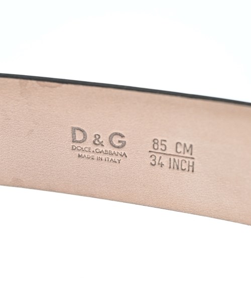 DOLCE&GABBANA（ドルチェアンドガッバーナ）ベルト 黒 サイズ:85/34 メンズ/2200678021064