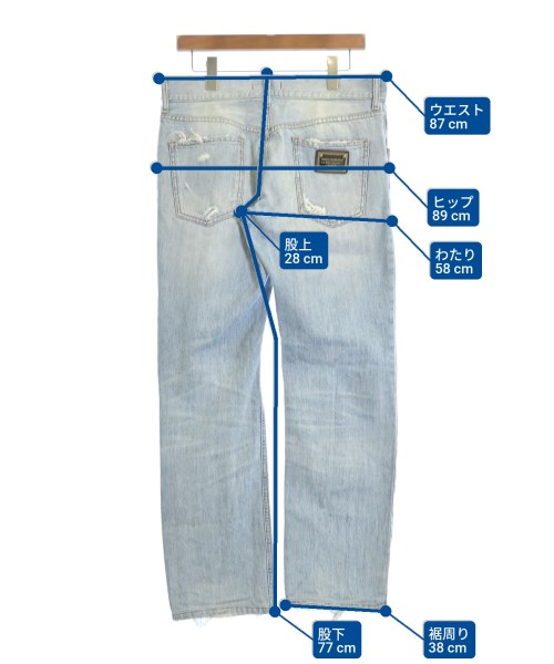 DOLCE&GABBANA（ドルチェアンドガッバーナ）デニムパンツ 青 サイズ:48(L位) メンズ/2200678021309