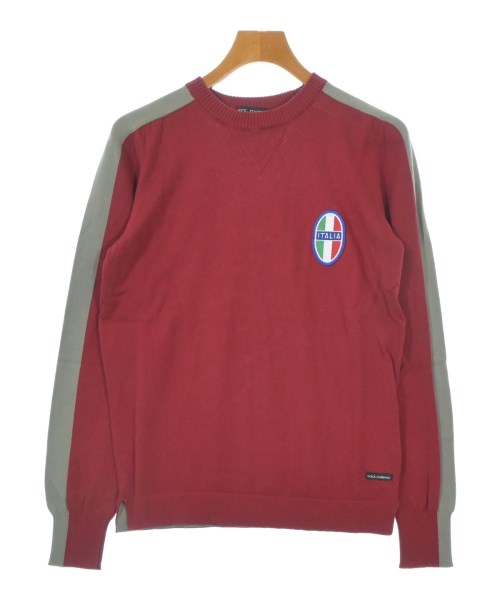 DOLCE&GABBANA(ドルチェアンドガッバーナ)ニット・セーター 赤 サイズ:48(L位)/2200678044049