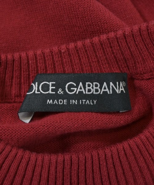 DOLCE&GABBANA（ドルチェアンドガッバーナ）ニット・セーター 赤 サイズ:48(L位) メンズ/2200678044049