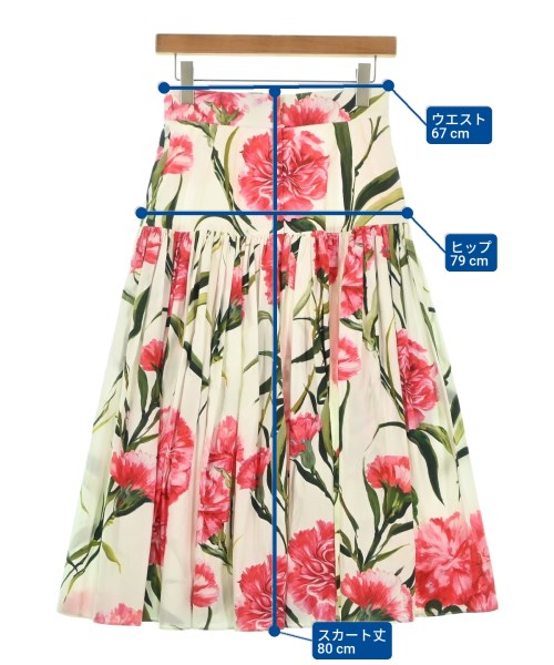 DOLCE&GABBANA（ドルチェアンドガッバーナ）ロング・マキシ丈スカート 白 サイズ:40(M位) レディース/2200677080628