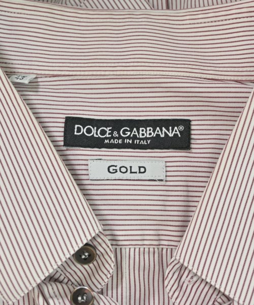 DOLCE&GABBANA（ドルチェアンドガッバーナ）ドレスシャツ 赤 サイズ:17(XL位) メンズ/2200679561019