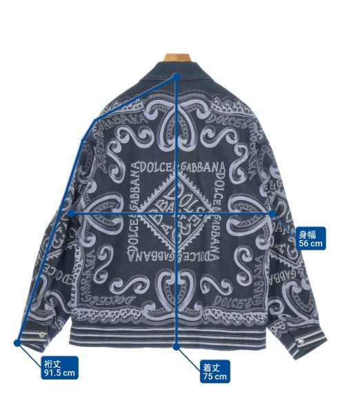 DOLCE&GABBANA（ドルチェアンドガッバーナ）デニムジャケット 紺 サイズ:46(M位) メンズ/2200675265034