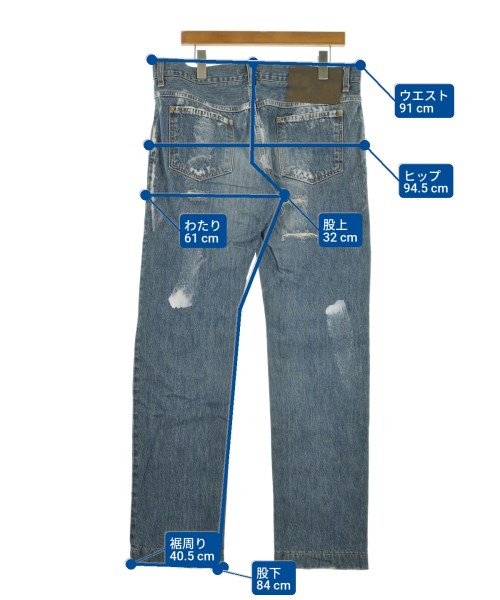 DOLCE&GABBANA（ドルチェアンドガッバーナ）デニムパンツ 青 サイズ:52(XXL位) メンズ/2200679364078