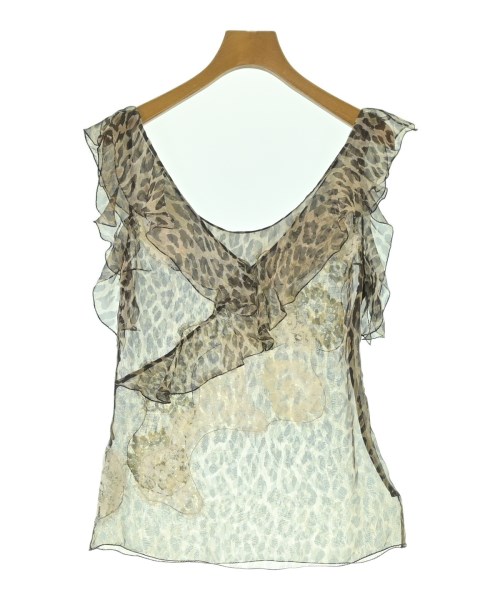 DOLCE&GABBANA(ドルチェアンドガッバーナ)ブラウス 茶 サイズ:-(XS位)/2200675232074