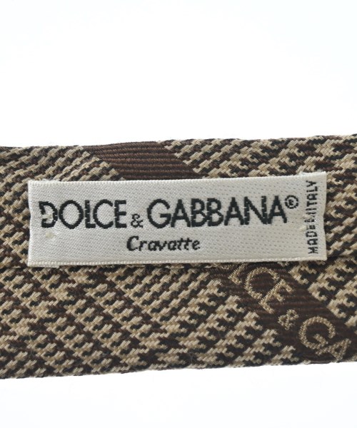 DOLCE&GABBANA（ドルチェアンドガッバーナ）ネクタイ 茶 サイズ:- メンズ/2200695428020