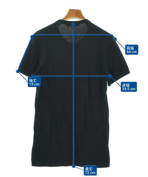 DOLCE&GABBANA（ドルチェアンドガッバーナ）Tシャツ・カットソー 黒 サイズ:48(L位) メンズ/2200695937614
