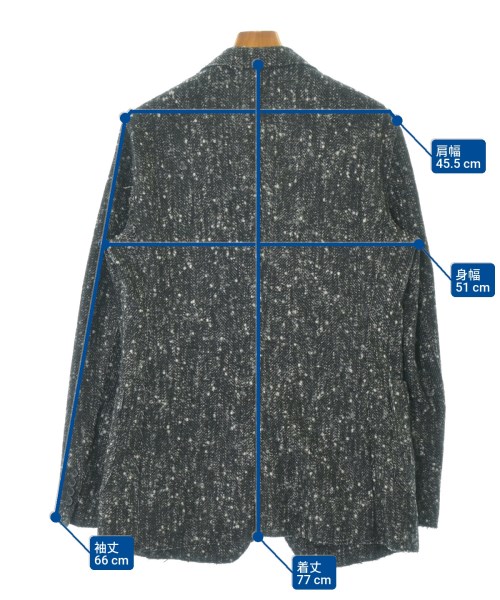 DOLCE&GABBANA（ドルチェアンドガッバーナ）テーラードジャケット 黒 サイズ:48(L位) メンズ/2200699594295