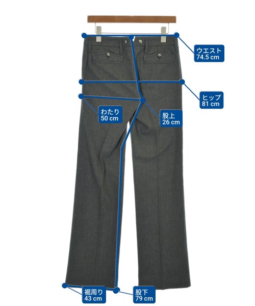 DOLCE&GABBANA（ドルチェアンドガッバーナ）スラックス グレー サイズ:38(S位) レディース/2200699974028