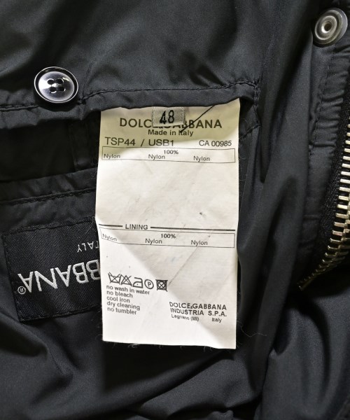 DOLCE&GABBANA（ドルチェアンドガッバーナ）ダウンジャケット/ダウンベスト 黒 サイズ:48(L位) メンズ/2200701100049
