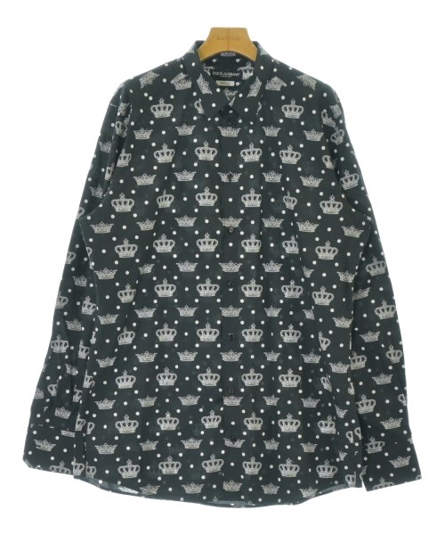 DOLCE&GABBANA(ドルチェアンドガッバーナ)カジュアルシャツ 黒 サイズ:16 1/2(XL位)/2200701351021