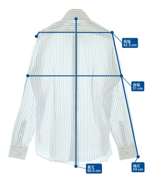 DOLCE&GABBANA（ドルチェアンドガッバーナ）カジュアルシャツ 白 サイズ:16 1/2(XL位) メンズ/2200701351052