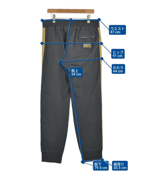 DOLCE&GABBANA（ドルチェアンドガッバーナ）スウェットパンツ 黒 サイズ:50(XL位) メンズ/2200701765026
