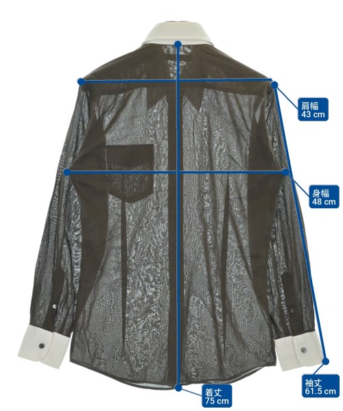 DOLCE&GABBANA（ドルチェアンドガッバーナ）カジュアルシャツ 茶 サイズ:40(L位) メンズ/2200701831042