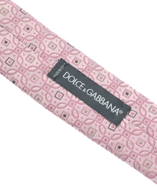 DOLCE&GABBANA（ドルチェアンドガッバーナ）ネクタイ ピンク サイズ:- メンズ/2200656044191