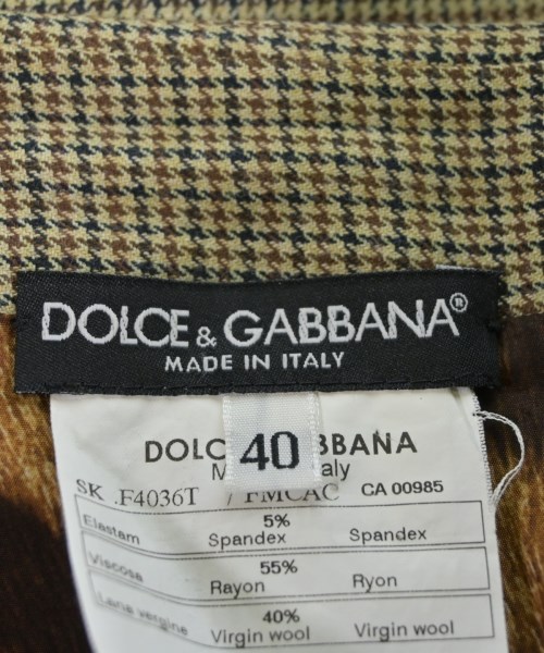 DOLCE&GABBANA（ドルチェアンドガッバーナ）ひざ丈スカート ベージュ サイズ:40(M位) レディース/2200650958036