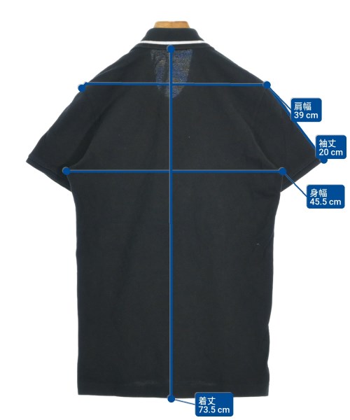 DOLCE&GABBANA（ドルチェアンドガッバーナ）ポロシャツ 黒 サイズ:-(M位) メンズ/2200649799046