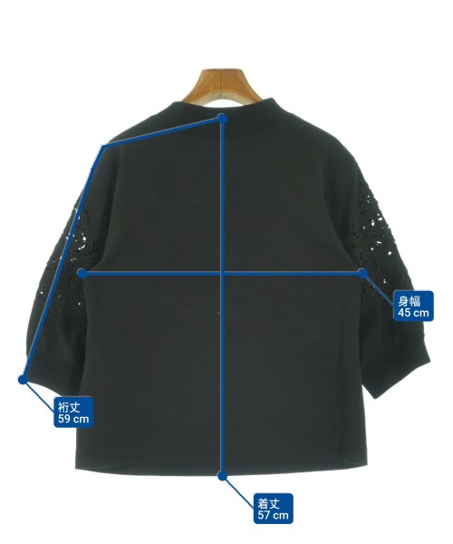 DOLCE&GABBANA（ドルチェアンドガッバーナ）Tシャツ・カットソー 黒 サイズ:38(S位) レディース/2200657078171