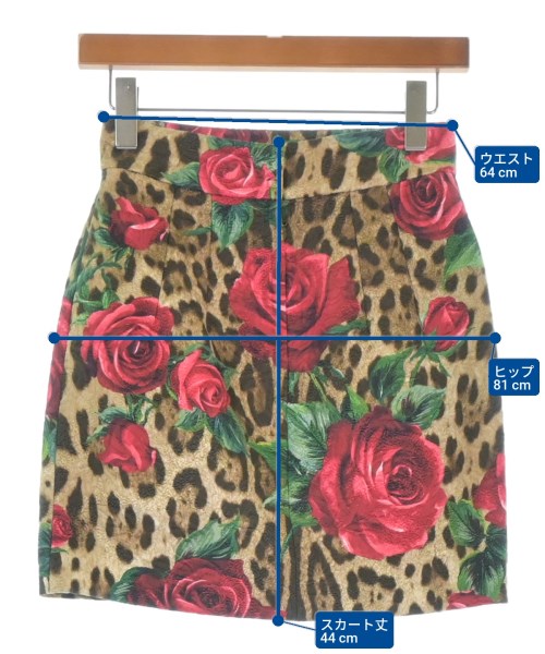 DOLCE&GABBANA（ドルチェアンドガッバーナ）ミニスカート ベージュ サイズ:38(S位) レディース/2200657894108