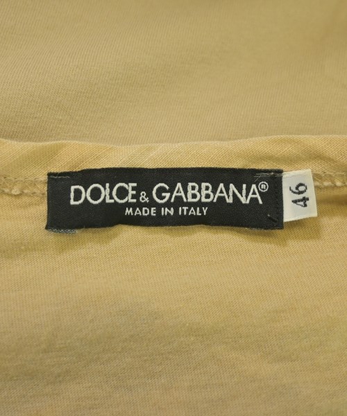 DOLCE&GABBANA（ドルチェアンドガッバーナ）Tシャツ・カットソー ベージュ サイズ:46(M位) メンズ/2200653093109