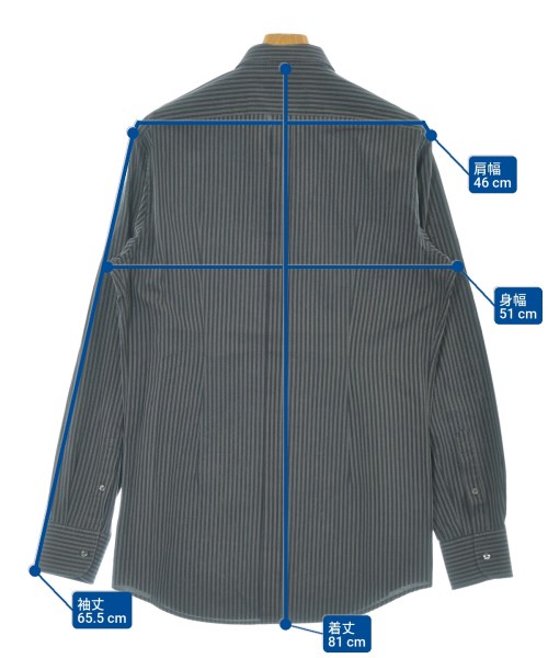 DOLCE&GABBANA（ドルチェアンドガッバーナ）カジュアルシャツ グレー サイズ:16(L位) メンズ/2200659794109