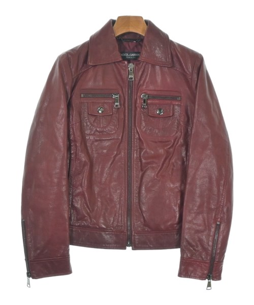 DOLCE&GABBANA(ドルチェアンドガッバーナ)ライダース 赤 サイズ:40(M位)/2200661510261
