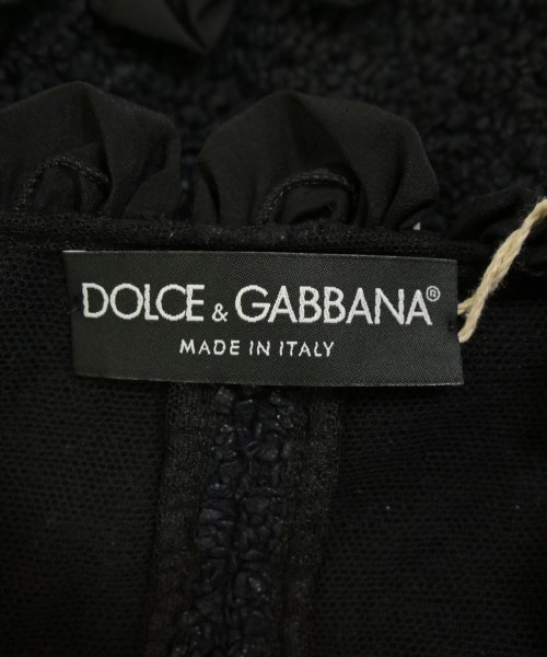 DOLCE&GABBANA（ドルチェアンドガッバーナ）ノーカラージャケット 黒 サイズ:52(XXL位) レディース/2200661882023