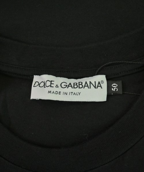 DOLCE&GABBANA（ドルチェアンドガッバーナ）Tシャツ・カットソー 黒 サイズ:50(XL位) メンズ/2200710826152