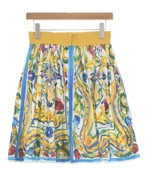 DOLCE&GABBANA（ドルチェアンドガッバーナ）ひざ丈スカート 白 サイズ:38(S位) レディース/2200709681021