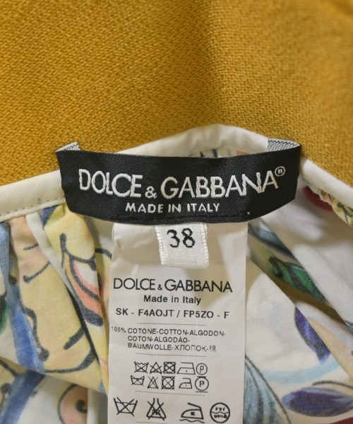 DOLCE&GABBANA（ドルチェアンドガッバーナ）ひざ丈スカート 白 サイズ:38(S位) レディース/2200709681021