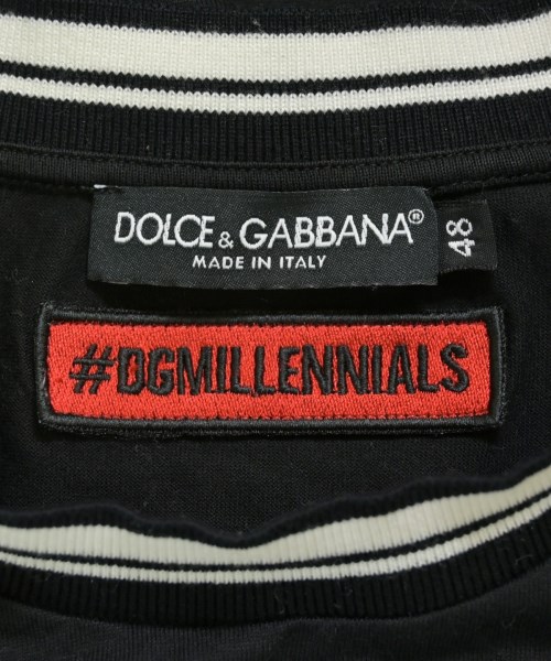 DOLCE&GABBANA（ドルチェアンドガッバーナ）Tシャツ・カットソー 黒 サイズ:48(L位) メンズ/2200709491026