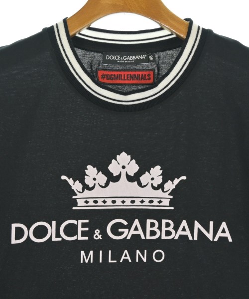 DOLCE&GABBANA（ドルチェアンドガッバーナ）Tシャツ・カットソー 黒 サイズ:48(L位) メンズ/2200709491026
