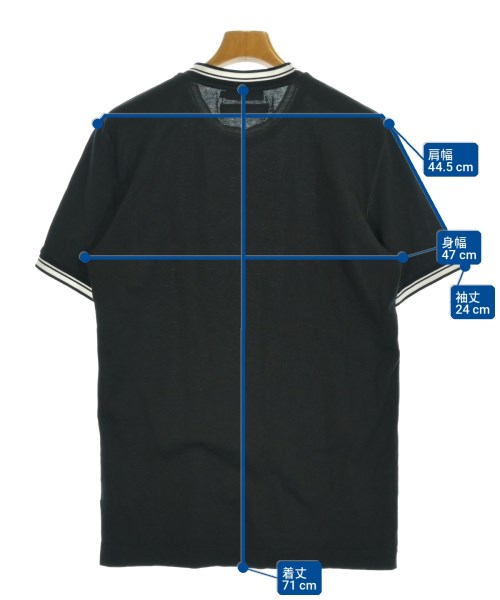 DOLCE&GABBANA（ドルチェアンドガッバーナ）Tシャツ・カットソー 黒 サイズ:48(L位) メンズ/2200709491026