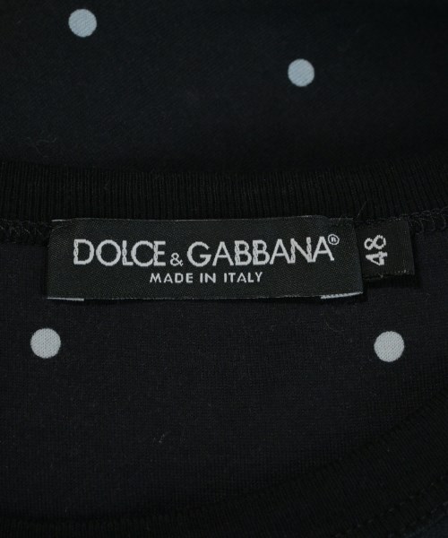 DOLCE&GABBANA（ドルチェアンドガッバーナ）Tシャツ・カットソー 黒 サイズ:48(L位) メンズ/2200713873030