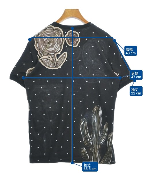 DOLCE&GABBANA（ドルチェアンドガッバーナ）Tシャツ・カットソー 黒 サイズ:48(L位) メンズ/2200713873030