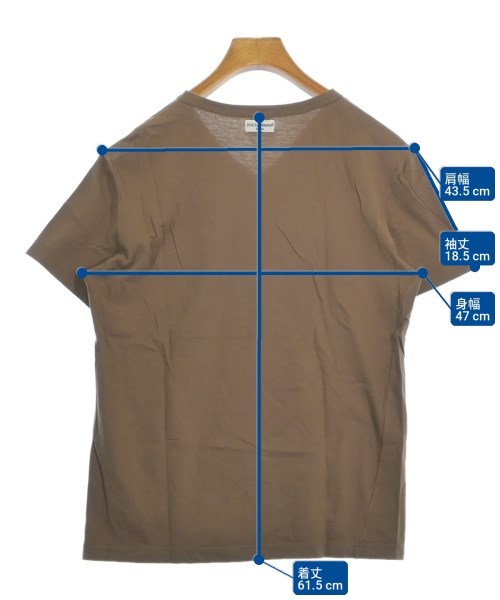 DOLCE&GABBANA（ドルチェアンドガッバーナ）Tシャツ・カットソー 茶 サイズ:52(XL位) メンズ/2200713873047