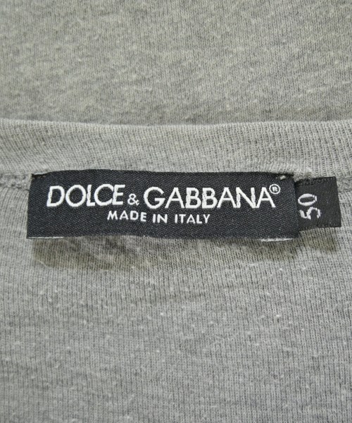 DOLCE&GABBANA（ドルチェアンドガッバーナ）Tシャツ・カットソー グレー サイズ:50(XL位) メンズ/2200715235065