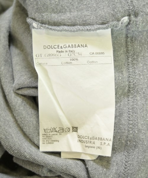 DOLCE&GABBANA（ドルチェアンドガッバーナ）Tシャツ・カットソー グレー サイズ:50(XL位) メンズ/2200715235065