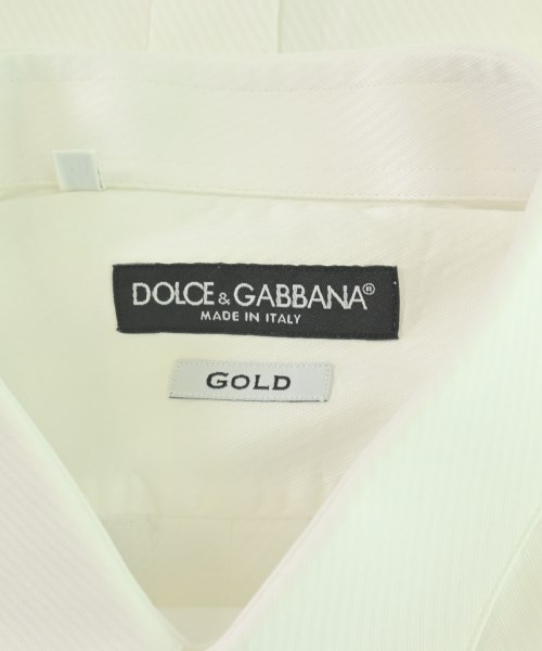 DOLCE&GABBANA（ドルチェアンドガッバーナ）カジュアルシャツ 白 サイズ:41(XL位) メンズ/2200715233030
